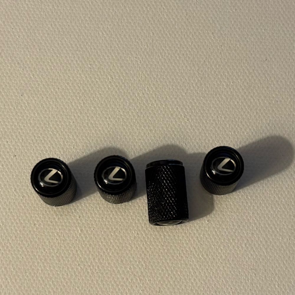 Lexus Valve Stem Caps in Black Set of 4 NWT